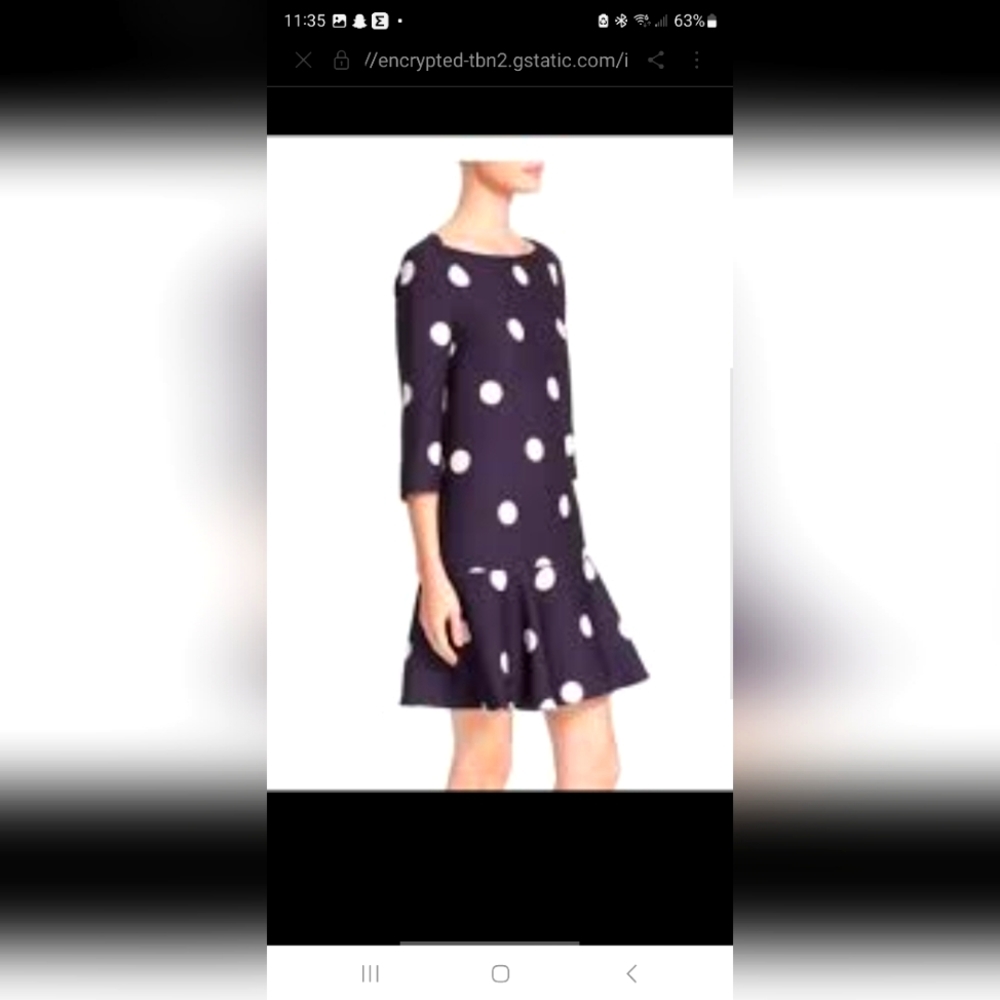 Kate Spade New York polka dot print mini dress